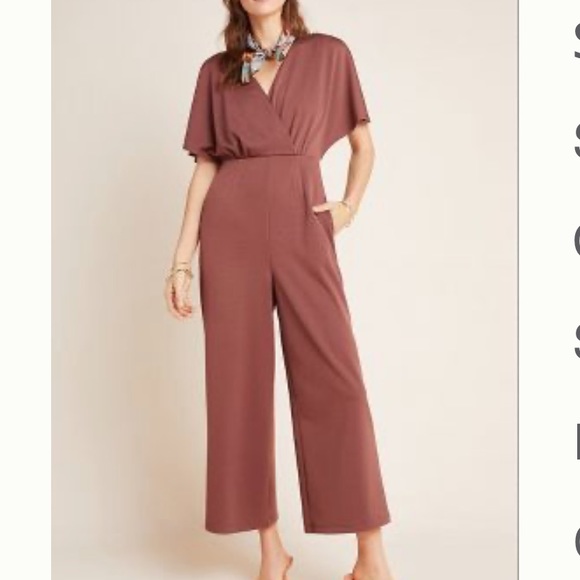 Anthropologie Pants - Anthropologie Victoria flutter sleeved jumpsuit